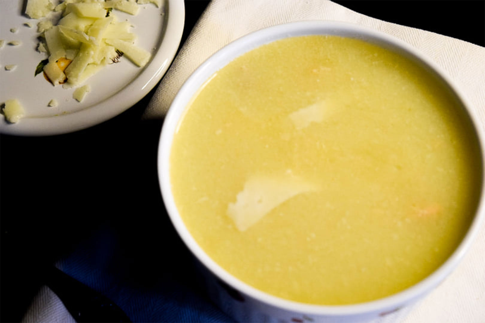 Картофельный суп-пюре с форелью