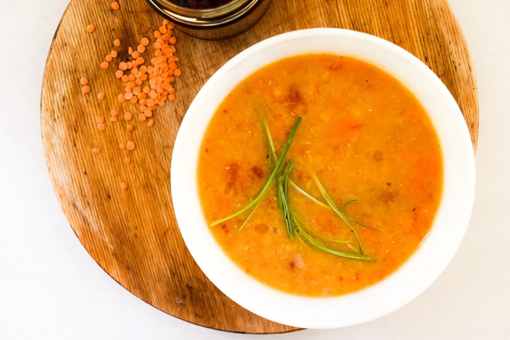 Суп-пюре из чечевицы — вкусный, питательный, быстрый рецепт
