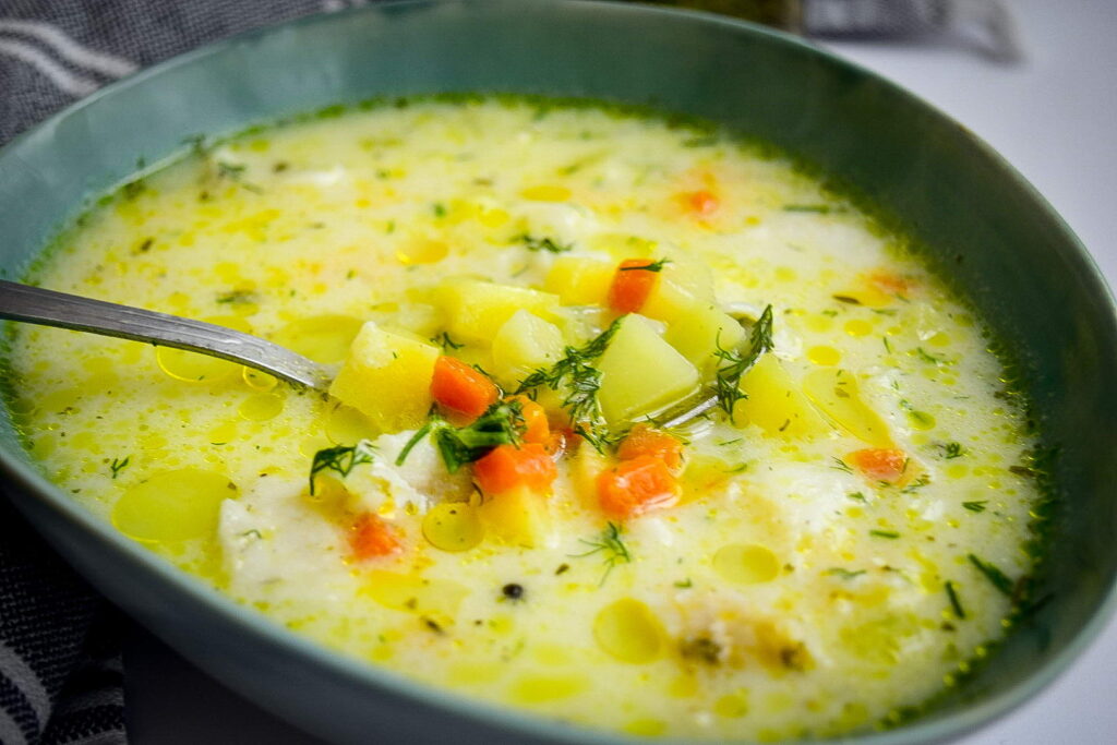 Сырный суп с судаком — быстрый рецепт рыбного супа