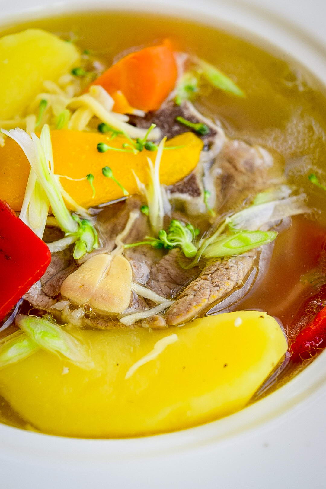 Деревенский суп с бараниной